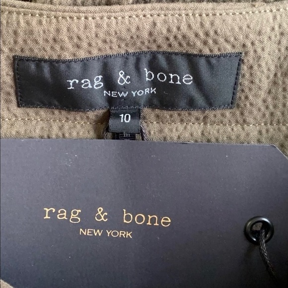 💋NWT Rag & Bone Relaxed Fit High Rise Seersucker Paper Bag Waist Shorts - Picture 15 of 15